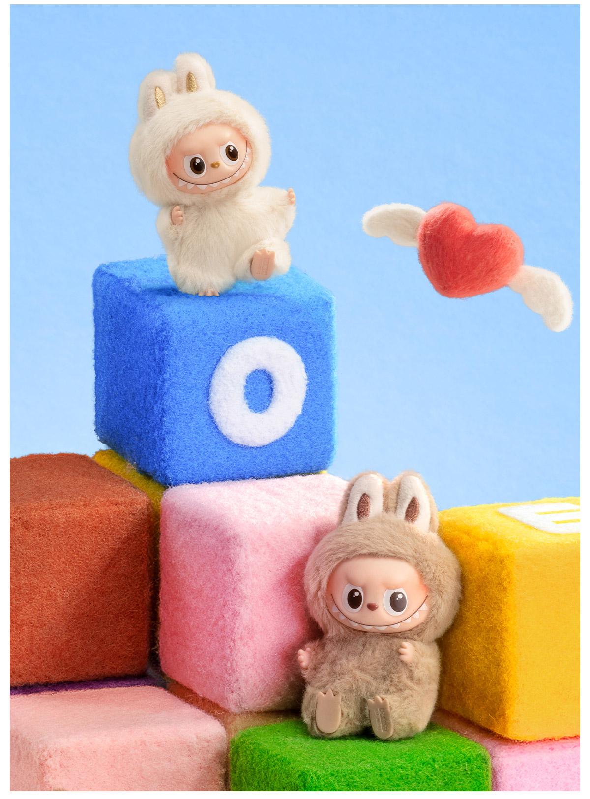 POP MART THE MONSTERS Pin for Love Series - Vinyl Plush Pendant blind box (A-M), Labubu Collectible Toys-1.0