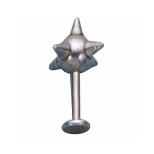 Spike Ball Flat Back Stud - 316L Stainless Steel