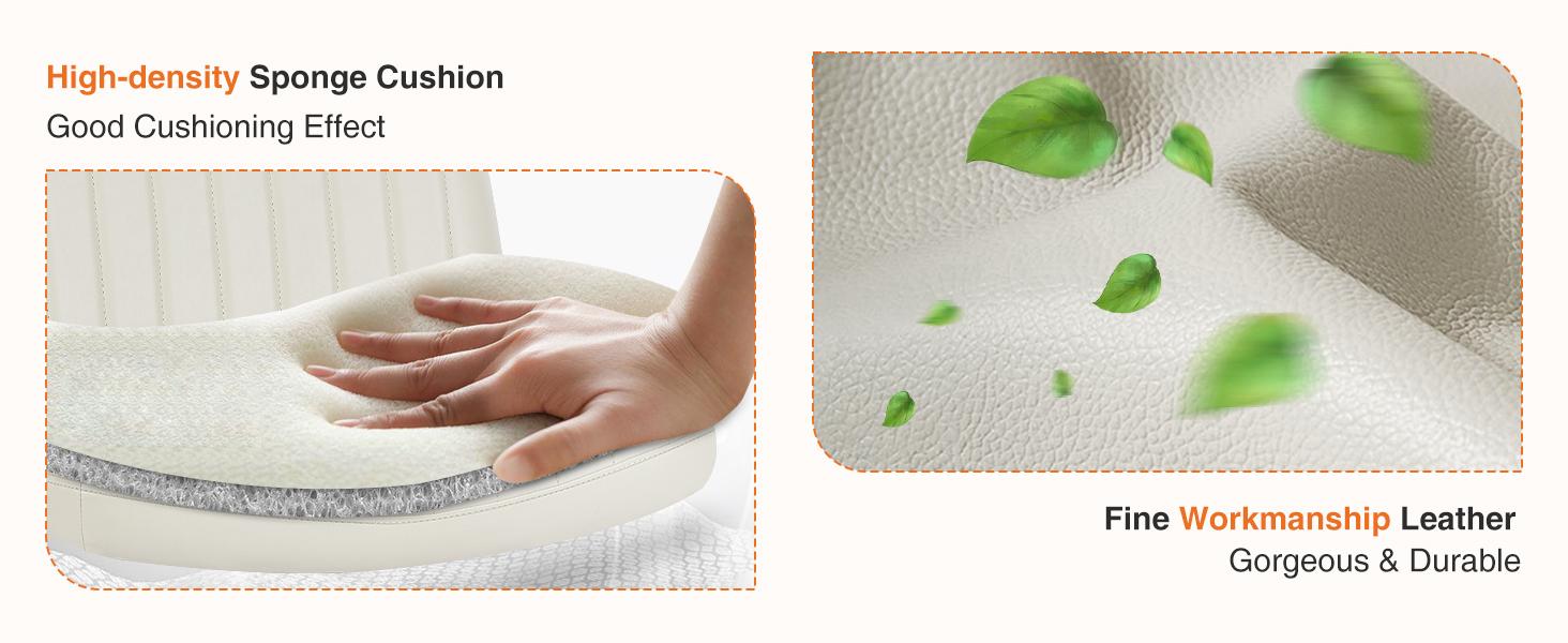 Sweet Furniture F Height Adjustable Criss Cross Chair - Armless Desk Chair No Wheels Cross Legged Office Chair Wide Swivel Home Office Desk Chairs