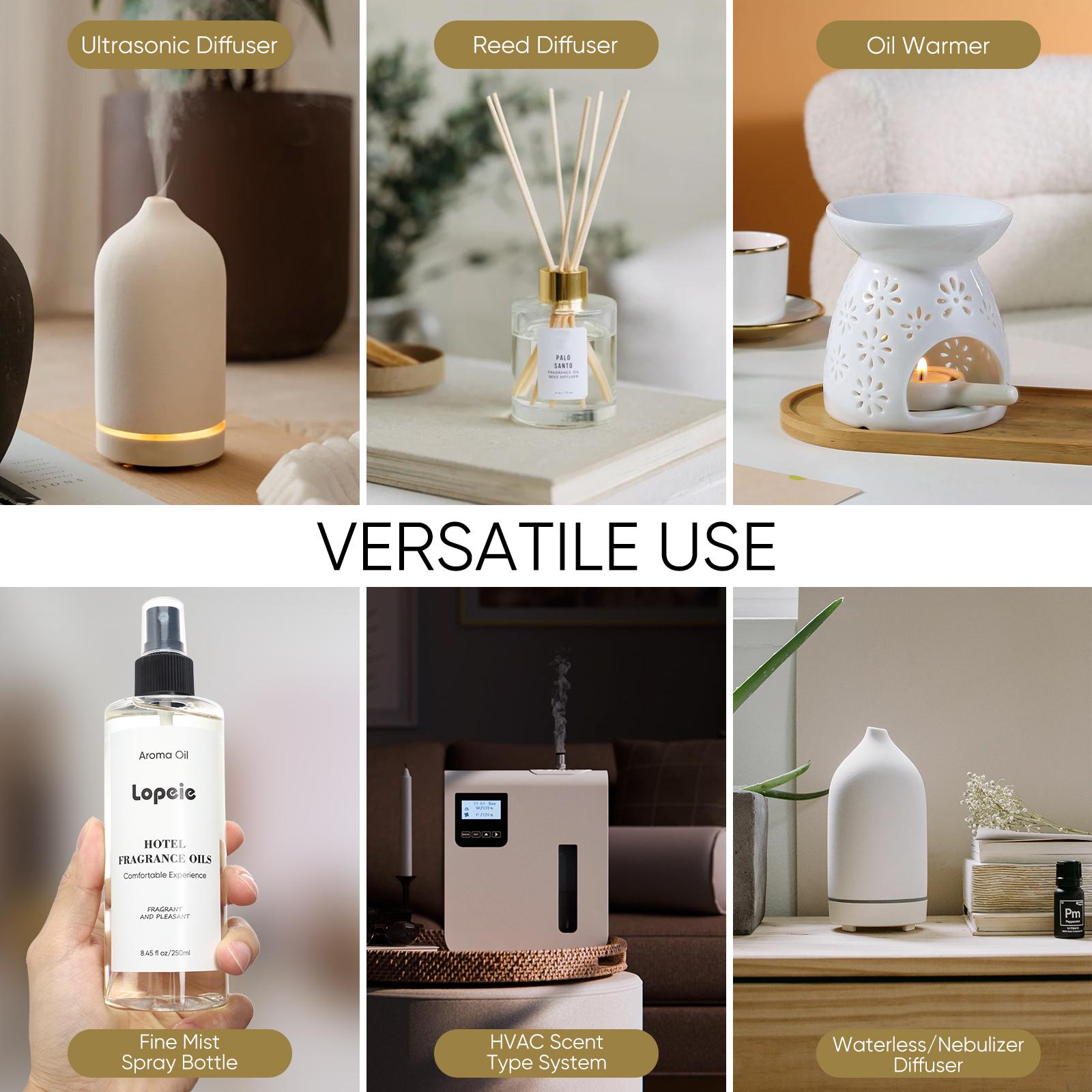 Lopeie Hotel Diffuser Oil Refill Inspired By The Ritz-Carlton Hotel- 250 ml 8.45 fl oz -Aromatherapy Essential Oil- Lemon,Lavender&Wood Notes-Ideal for Ultrasonic And Waterless Diffusers Pleasant Fragrant