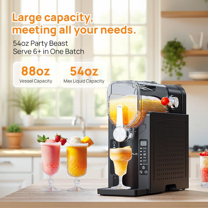 AD03 Professional Slushie Machine, 6 Preset Programs, 88 Ounces Smoothie Maker with Self-Cleaning Function, LED Display, Ice-Free Slush Maker for Milkshakes, Smoothies, Margaritas, Frappes and More#TikTokShopBlackFriday, Blenders, Kitchen Appliances