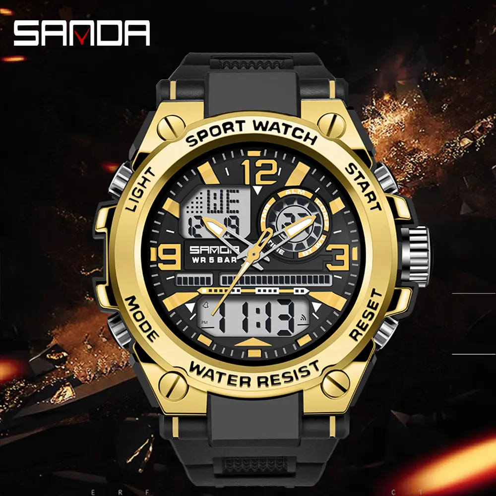 Multifunctional sports watch – water-resistant design, LED display, scratch-resistant strap, stopwatch, alarm function, perfectly complements sportswear and everyday attire durable Trendy Smartwatch with Touch Display stylish elegant tiktokshopspringglowu