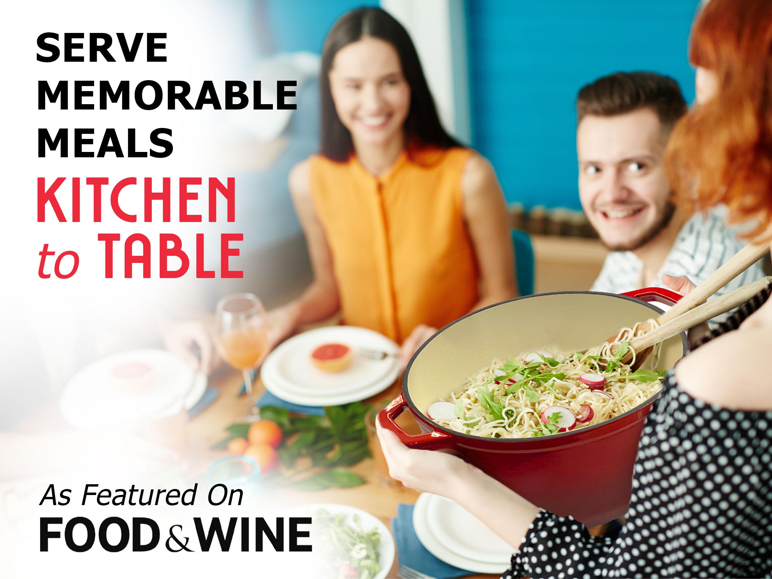 Mueller DuraCast Enameled Cast Iron Dutch Oven Pot with Lid, 4.5, 6 or 7.5 QT, Sourdough Dutch Oven, Casserole Pot, Braiser Pan, All Cooktops, Oven Safe to 500F, Cookware Kitchen, Wide Handles Even Heat Distribution, Steel Stainless Knob