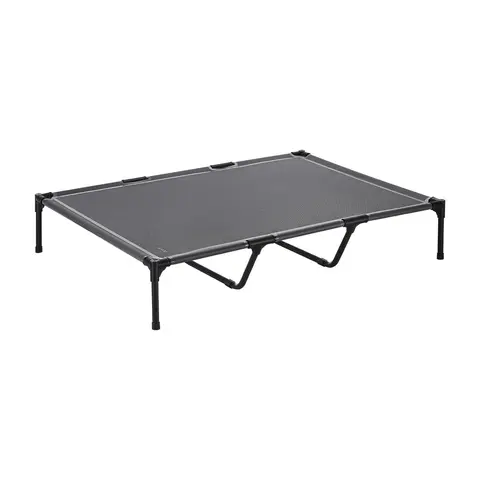 VEVOR Elevated Dog Bed for Large Dogs,  Portable Raised Dog Cot with Steel Metal Frame and Breathable Teslin Mesh, Indoor & Outdoor Pet Cooling Raised Hammock Bed, XL, Gray#SohoChic