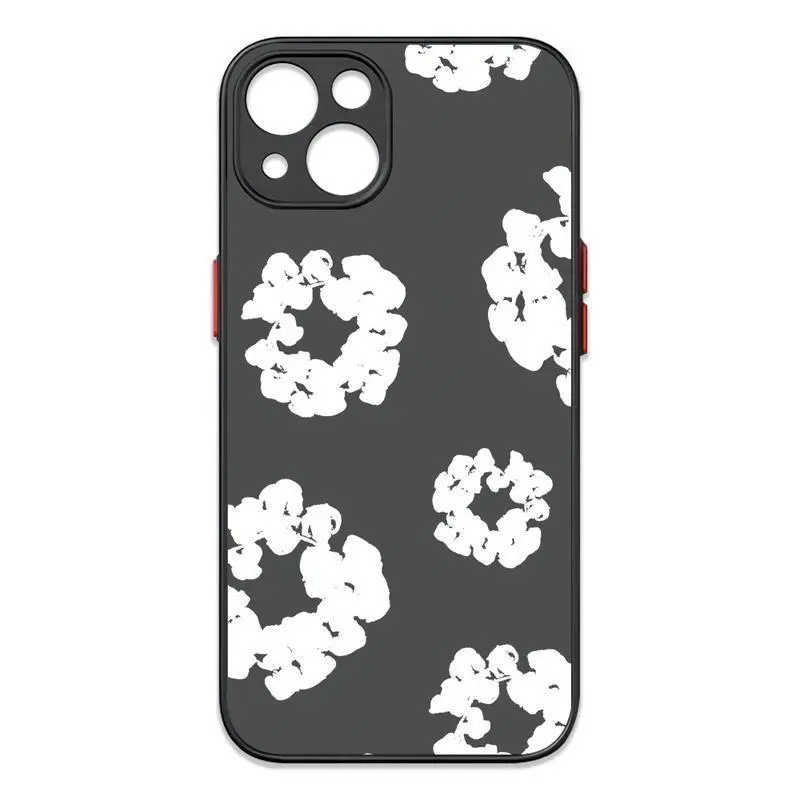 Luxury D-Denims T-Tears Phone Case for iPhone 17 16 15 14 13 12 11 Mini Pro Max X XR XSMax 7 8 6 6s Plus Matte Clear Back Cover with Unique T-Tears Pattern Cellphone Smartphone