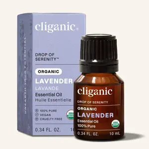 Cliganic Organic Lavender Essential Oil for Natural Aromatherapy and Wellness - Healthcare