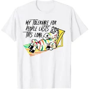 Women's humor and sarcasm about social tolerance Graphic T-Shirt - Short Sleeve Crew Neck Regular Fit Casual Wear | Soft & Breathable Fabric, Durable Print, Everyday Comfort, Machine Washable