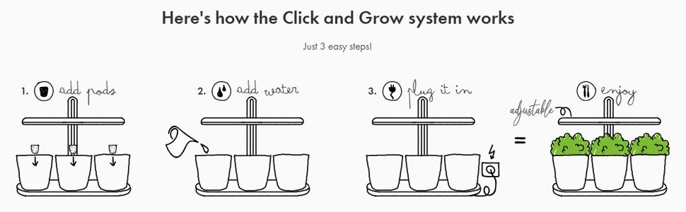 Indoor Plant LED Grow Light with Timer, Full Spectrum, Adjustable Height, Beginner Friendly