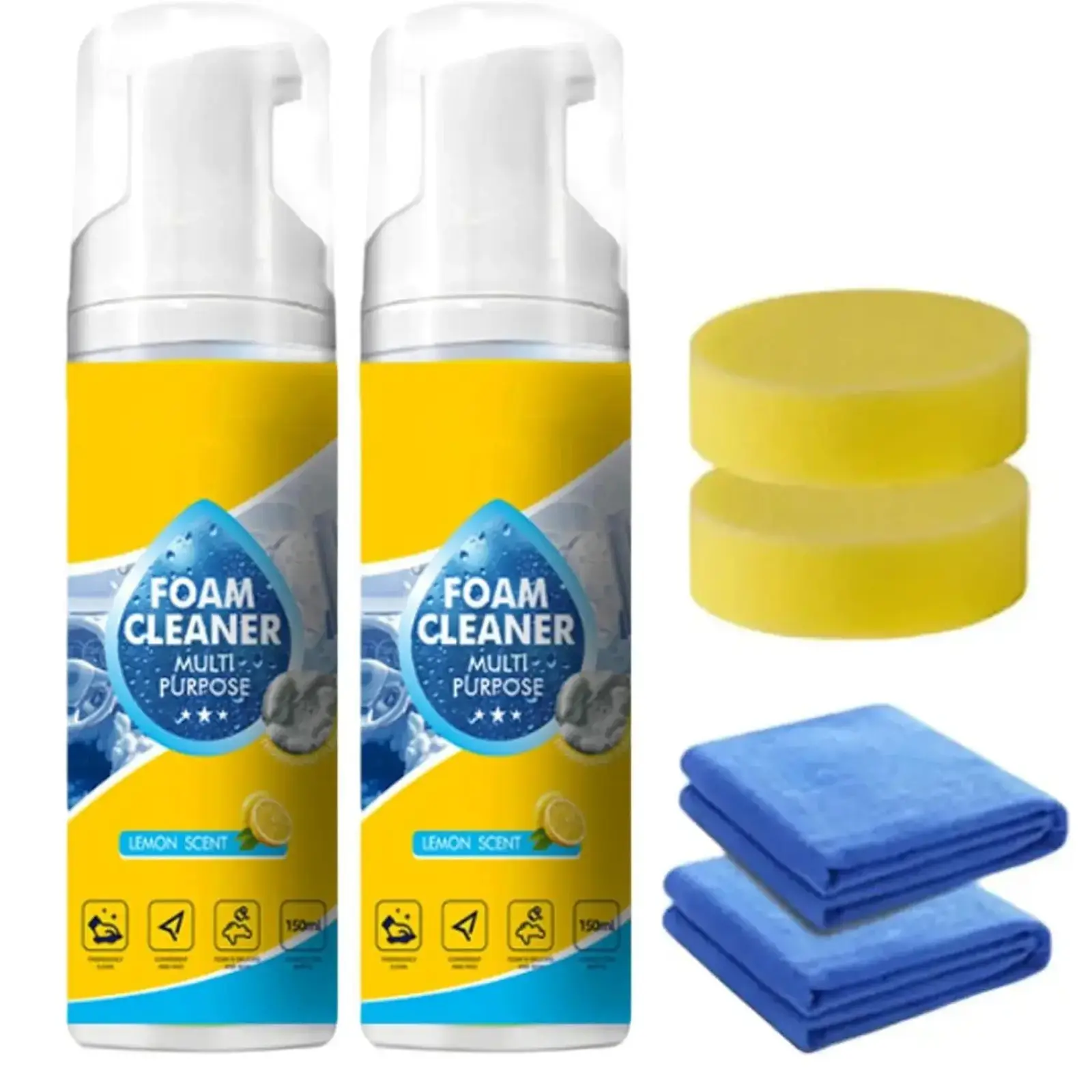【GIFT WITH PURCHASE】4-in-1 Multi-Enzyme Foam Cleaner, All-Purpose Deep Cleaning Spray for Car Interior, Kitchen Grease, Bathroom Tiles, Sofa Upholstery