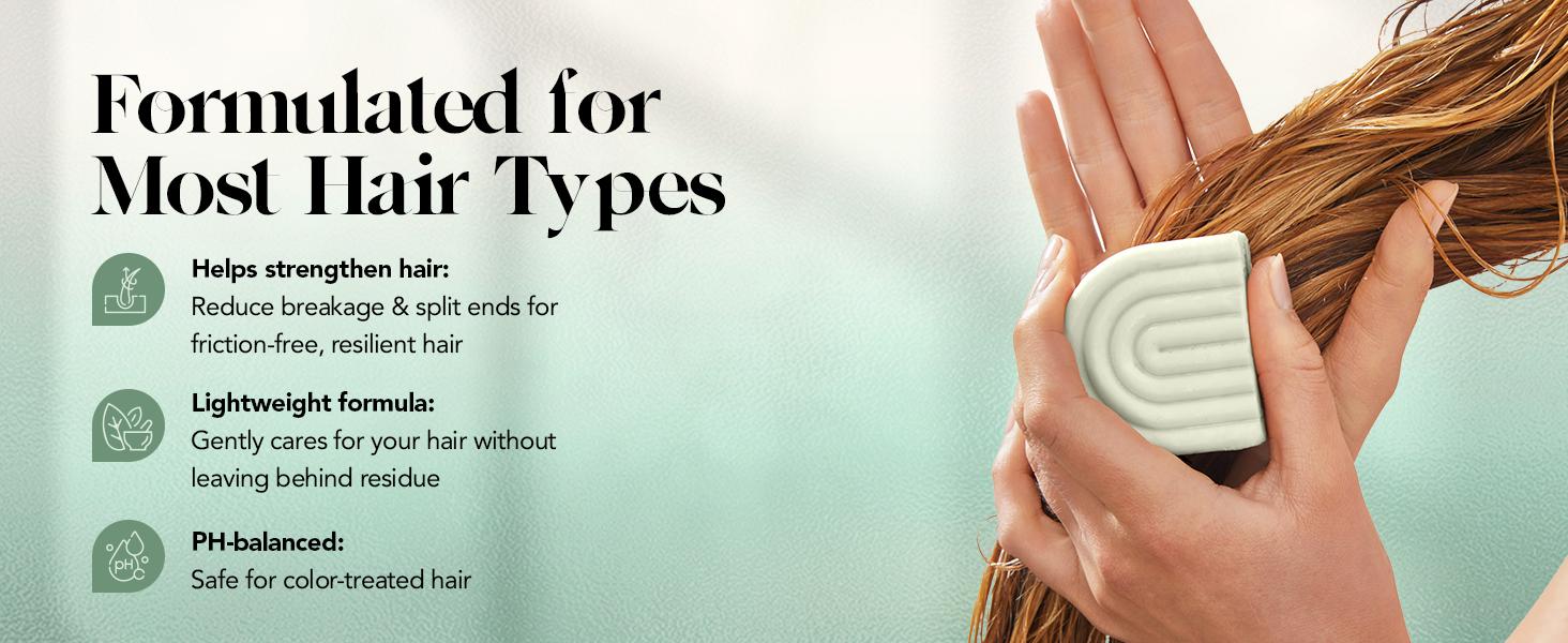 Kitsch Rosemary & Biotin Shampoo and Conditioner Bar Set for Hair Thickening - Shampoo & Conditioner Bar for Men and Women, Paraben Free, Made in USA