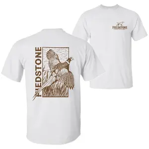 Fieldstone Pheasant T-Shirt, Outdoor Shirt, Unique Hunting Lifestyle Streetwear Gift for Dad, Gift For him, Hunting Season Shirt