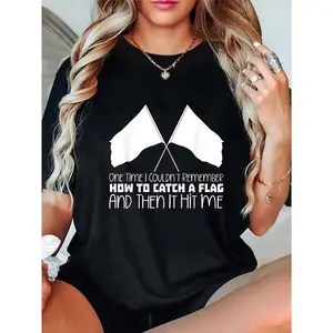 100% Cotton Marching Band Colorguard Flag Twirling Funny Color Guard T-Shirt