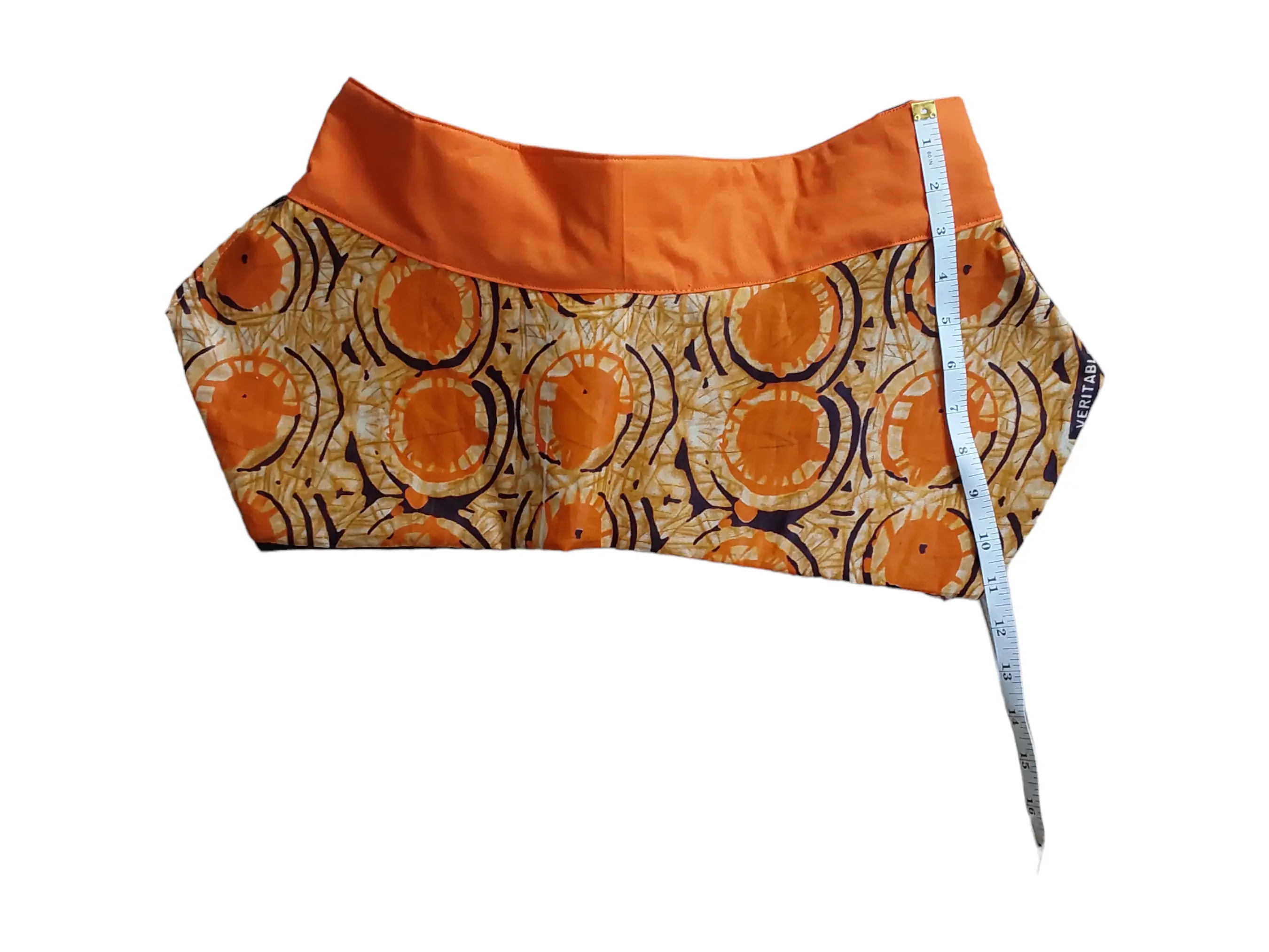 Handmade african print peplum belt