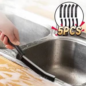 5 Pcs Hard Bristle Gap Brush，Multifunctional tile cleaning brush，for Bathroom Household Kitchen Tiles Window Crevice Cleaning，Spring Cleaning Tool