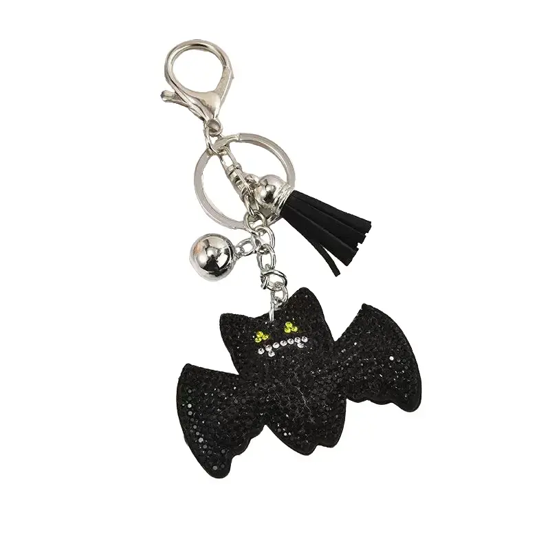 Unisex Sparkle Glamour Halloween Shiny Bling Keychain - Key Accessories, Keychain Attachment for Keys, Everyday Purse, Halloween Gifts