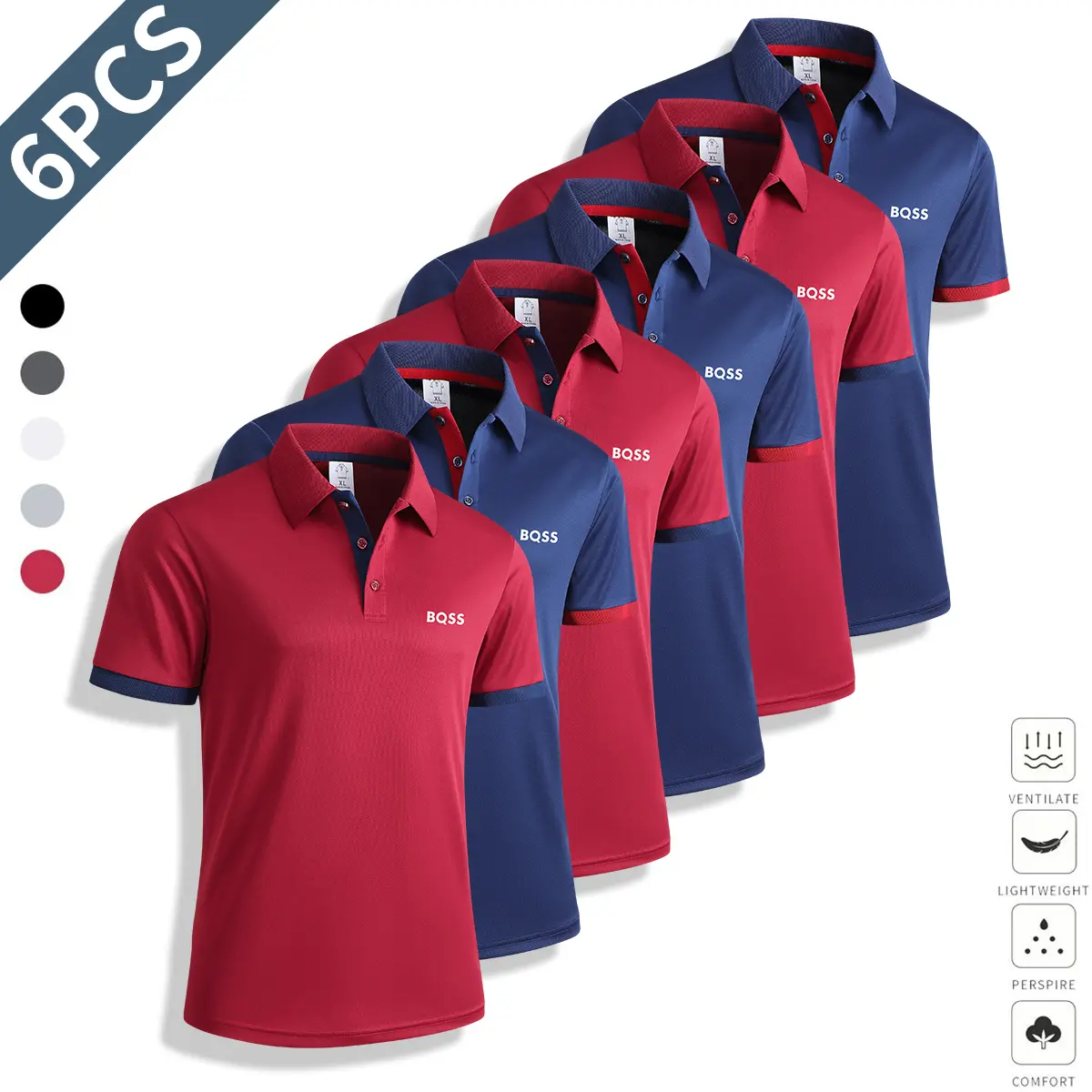 Red + Blue + Red + Blue + Red + Blue