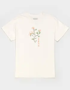 SAME GANG Quiet Flower Mens Embroidered Tee SAME GANG Quiet Flower Mens Embroidered Tee