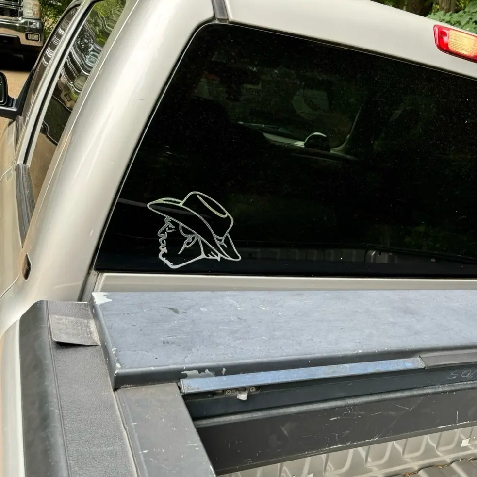 cowboy trump decal