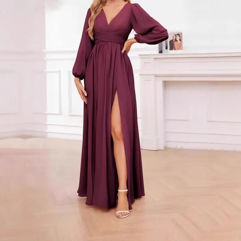 slim fit dress slacks Zapaka Women Dark Green Long Bridesmaid Dress A-Line One Shoulder Ruched Wedding Party Dress, Dark Green / US22W main image 1