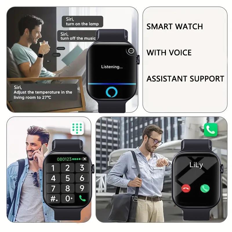 W&O 2025 Smart Watch for Women & Men, 100+ Sports Modes, Call Answering, Sleep Monitor, Fitness Tracker with Stylish Design Wearable Monitoring