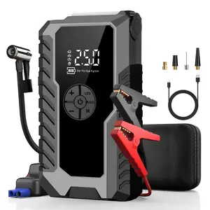 Car Battery Jump Starter with LED Display and USB Port Portable Emergency Power Bank for Vehicles