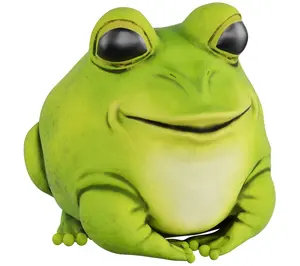 Frog Statue - Resin Chubby Animal Figurine