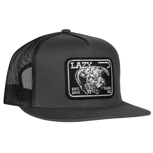 Lazy J Ranch Charcoal Grey Black Elevation Hereford Classic Five Panel Trucker Hat