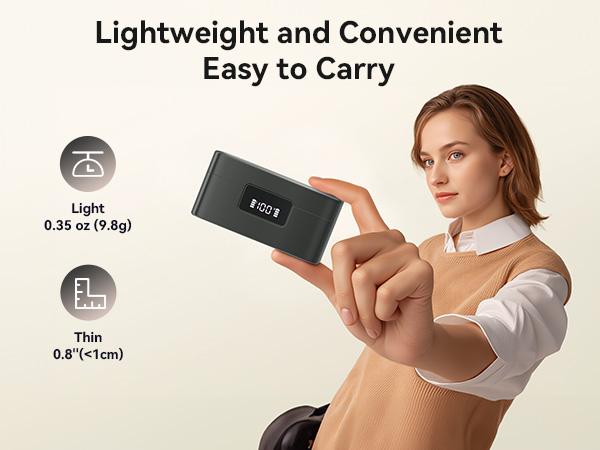 Wireless Lavalier Microphone for iPhone iPad Android with Charging Case,Lapel Mic with Noise Reduction,56H Battery Life, 164ft Range,Mini Microphone for Video Recording,TIKTOK,Vlog,Live Streaming