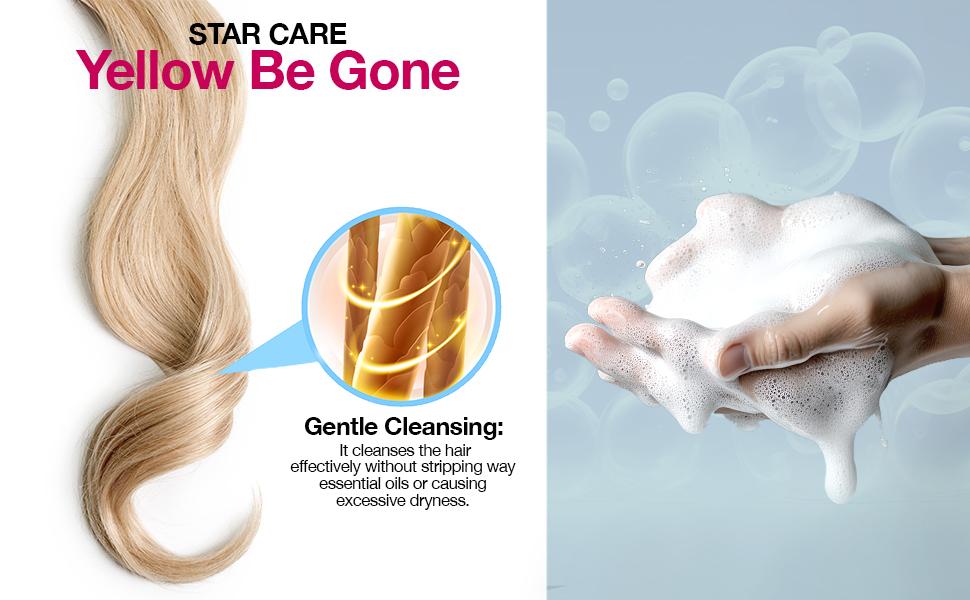 Star Care Yellow Be Gone Shampoo 12oz/354ml