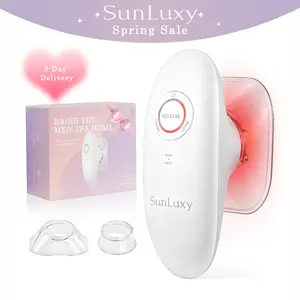 SunLuxy 3-in-1 Red Light Therapy & Cupping Suction Machine for Relaxation, Skin Rejuvenation, and Facial Firming – Perfect Valentine’s Day Gift – 3 Power Levels, Ergonomic Design, Type-C Charging