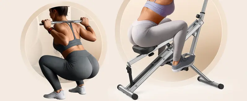 Product Introduction of Flybird Squat Fitness Machine , Ride & Rowing Motion for Glutes, Thighs, Abs, and Leg Strength Training at Home, Foldable Core Trainer with 4 Resistance Levels,Whole Body Workout Machine with 330lbs Capacity 5