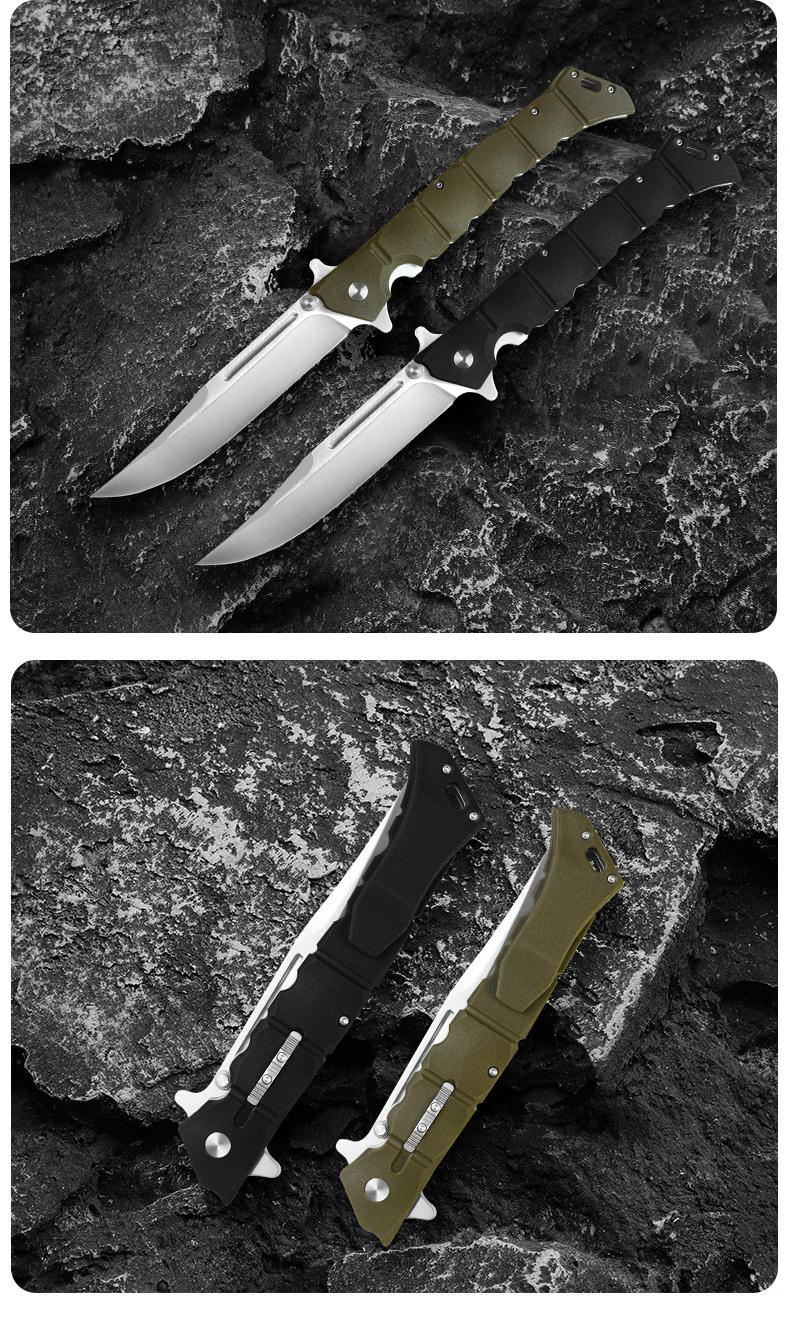 Multifunctional Outdoor Knife,Folding Knife for Camping/Hiking,Non-Slip Grip Knife,Lightweight Compact Knife for EDC,Multifunctional Tool, Men's gift