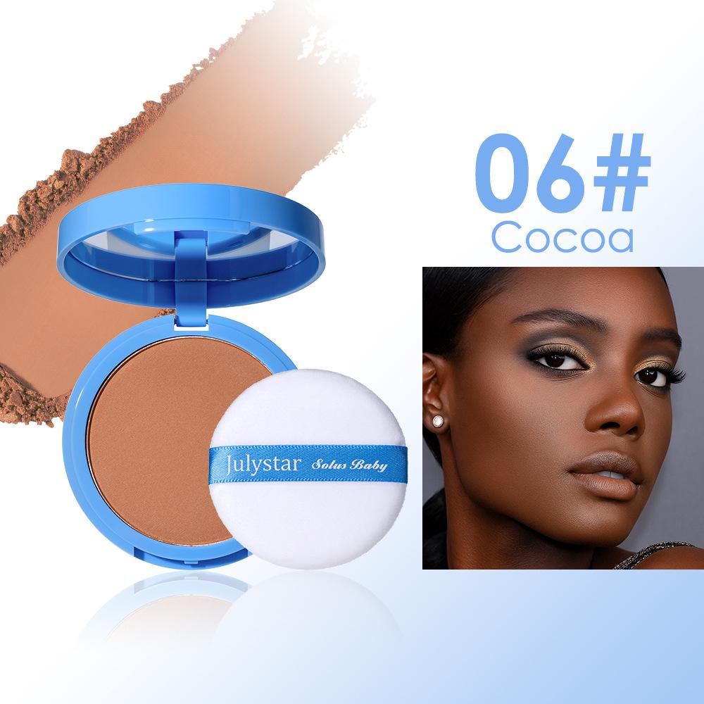 Velvet Matte Blurring Pressed Powder, Water Resistant Setting for Oily T-Zone & Pores, 12Hr Fresh Look Anti-Shine, Ultra-Fine Lightweight, Everyday Natural Finish for Humid Commute & Outdoor Events