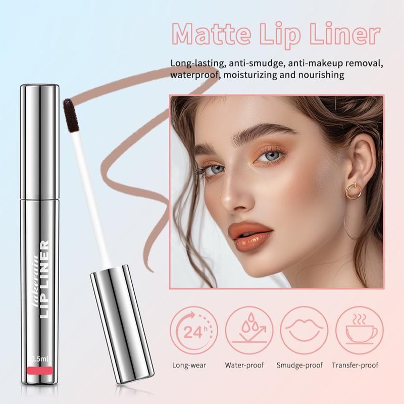 Peel-Off Lip Liner Pen: Non-Sticky, Long-Lasting, Matte Finish Lip Liner with Anti-Cup Staining Peel-Off Lip Liner Pen: Non-Sticky, Long-Lasting, Matte Finish Lip Liner with Anti-Cup Staining