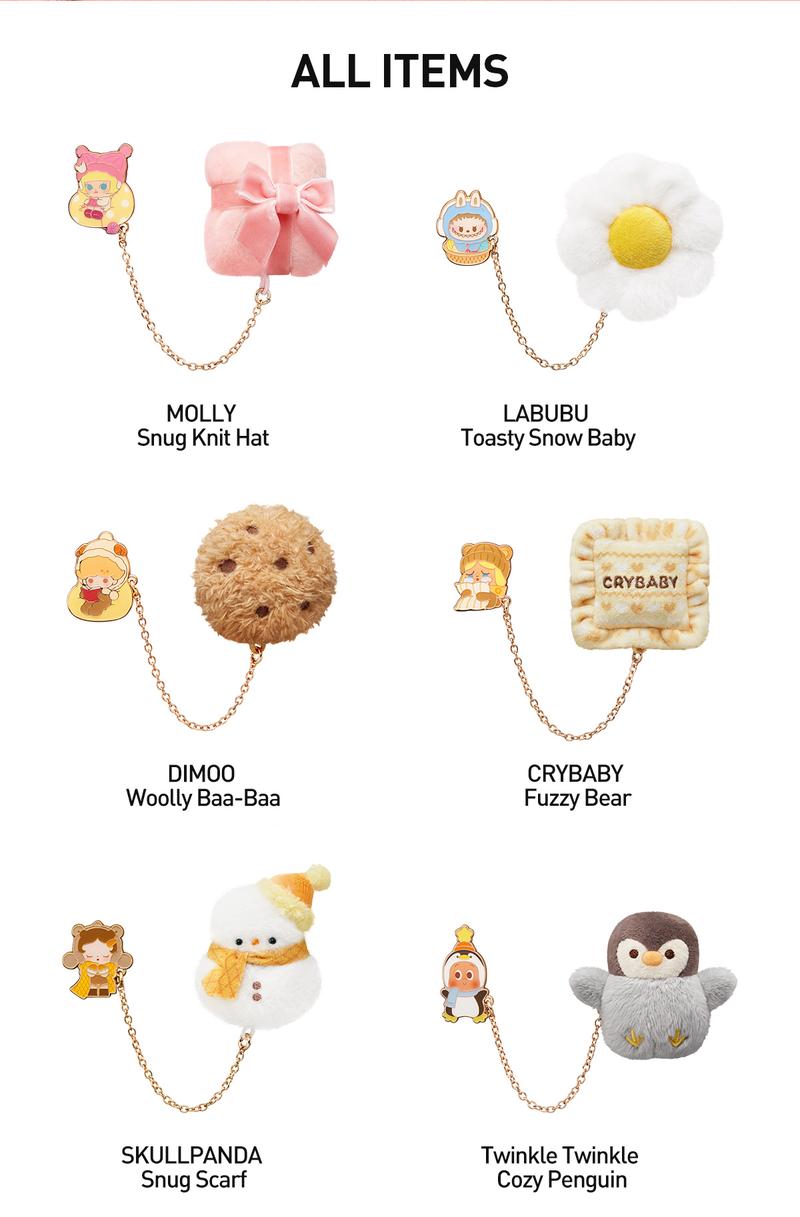 POP MART POP BEAN Fluffy & Cozy Series-Fridge Magnet Blind Box