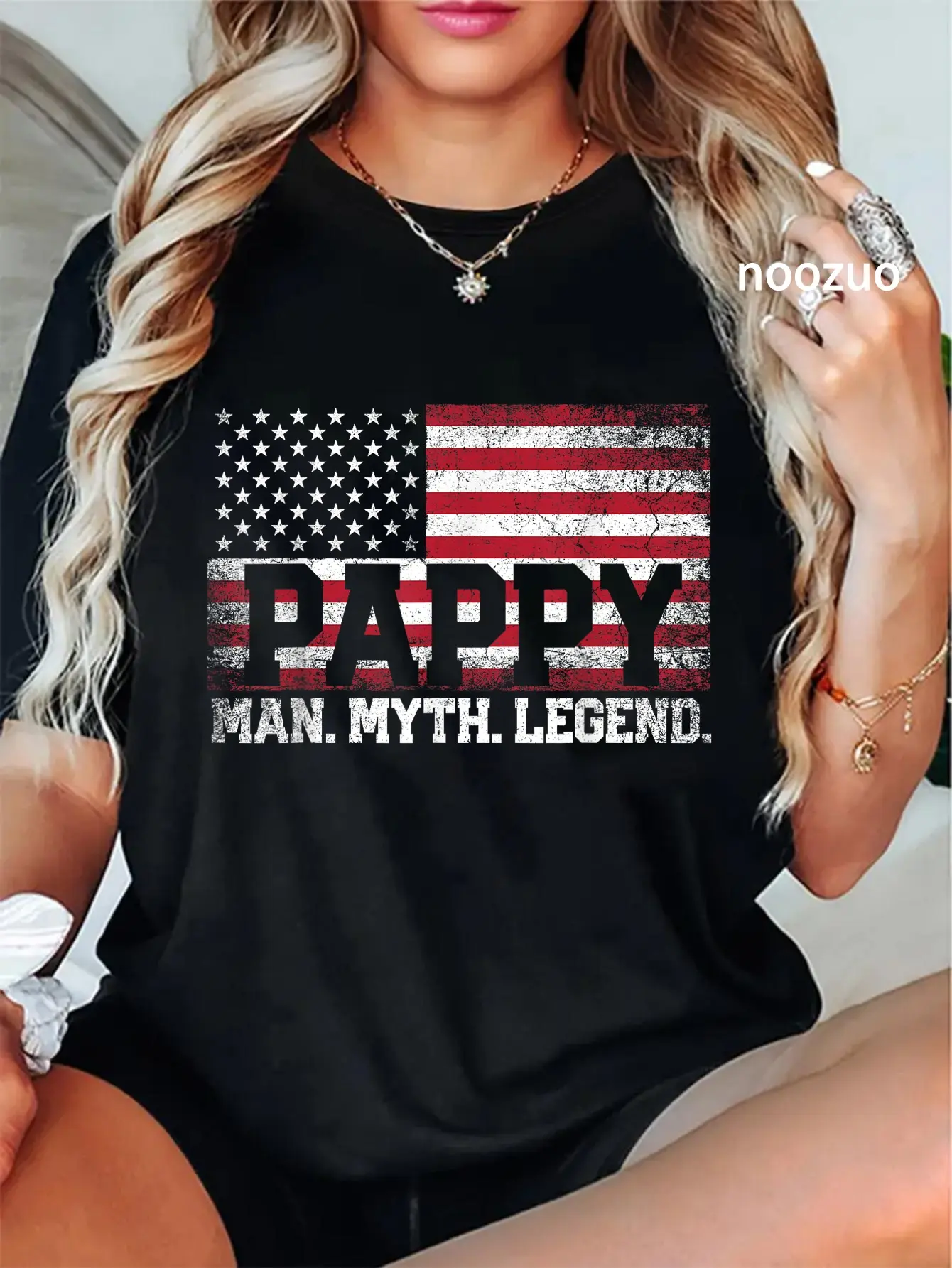 100% Cotton Pappy The Man The Myth The Legend Father's Day Gift Grandpa T-Shirt