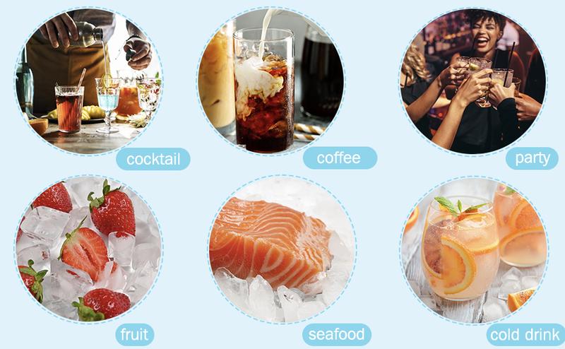 WIBIMEN  2 Pack 33 Cavity 1IN Round Ice Cube Tray with Lid & Bin, Perfect for Freezer, Ice Cube Molds for Whiskey & Drinks Kitchenware Containers Box Plastic Utensils Silicone Home