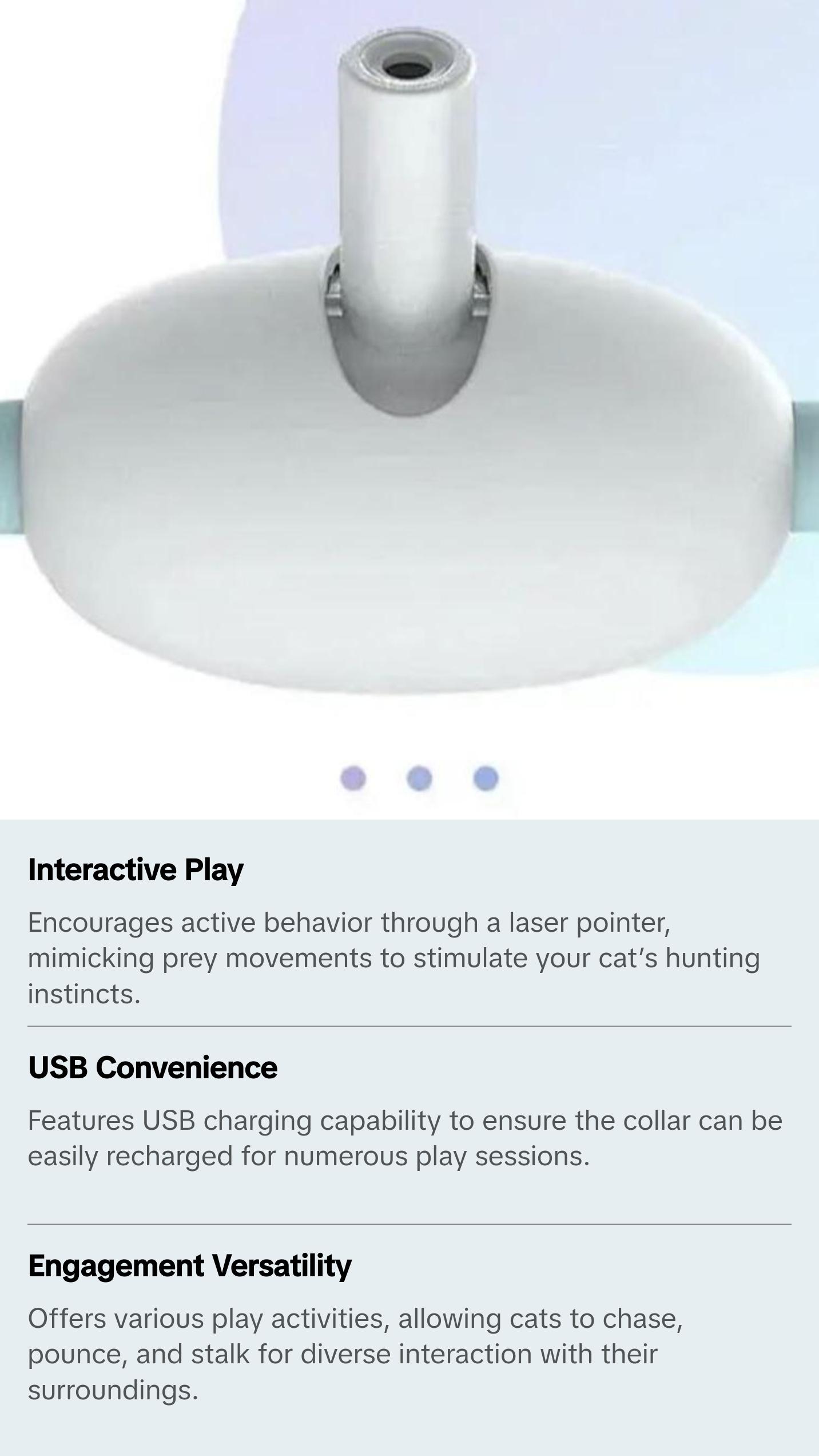 PetUp Smart USB Charging Laser Tease Cat Collar PetUp Smart USB Charging Laser Tease Cat Collar