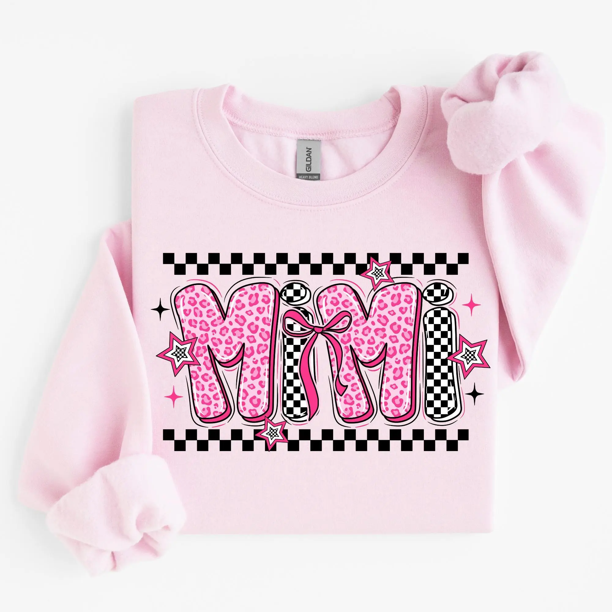 Pink Leopard Mimi Coquette Sweatshirt, MiMi Sweater, Mama Crewneck, Family Sweatshirt, Gift For Mom