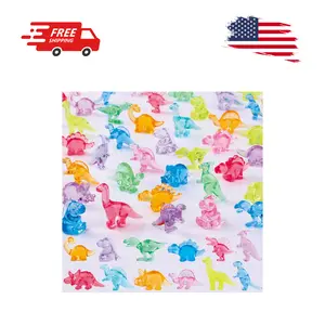 120Pcs Mini Dinosaur Figurines 12 Styles Tiny Resin Animals to Hide