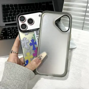 New eco-friendly cross-shaped phone case, compatible with iPhone 17/16/15/14/13/12/11 Pro/Plus, drop and shock resistant, unisex, and a perfect gift choice. Also suitable for iPhone 16 Pro Max and 15 Pro Max models.