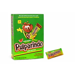 De La Rosa Pulparindo Watermelon Tamarind Candy -20 Bars-Sweet, Salty, and Spicy Flavor