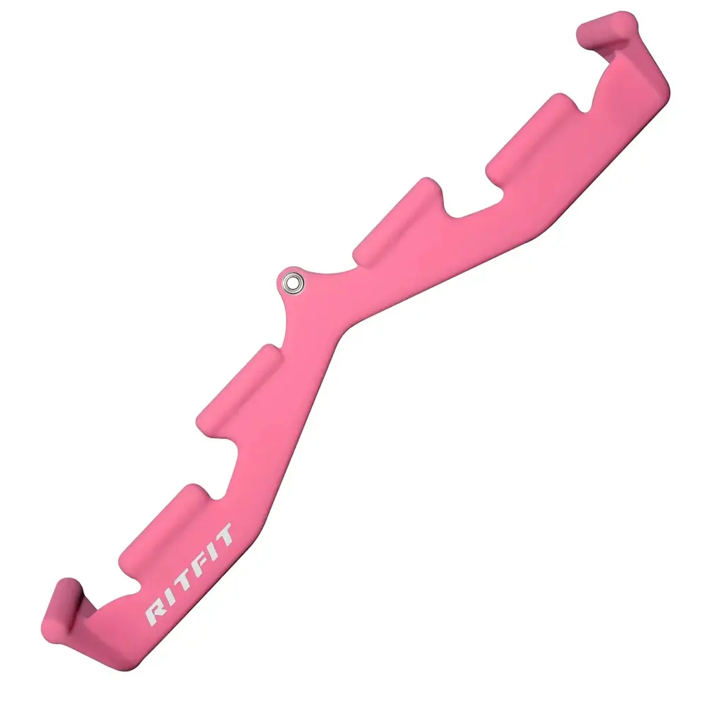 RITFIT LAT Pull Down Bar Attachment, Rugged V-Shaped Multi-Grip Exercise Equipment for Gym, Ergonomic Design Minimizes Wrist Strain (Pink, Red, Black), Fitness Equipment, Back Training