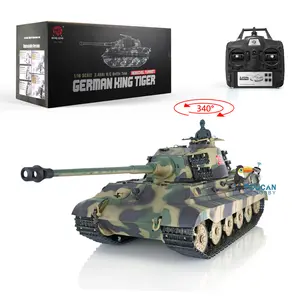 2.4G Henglong 1/16 Scale 7.0 Plastic German King Tiger RTR RC Tank Model 3888A