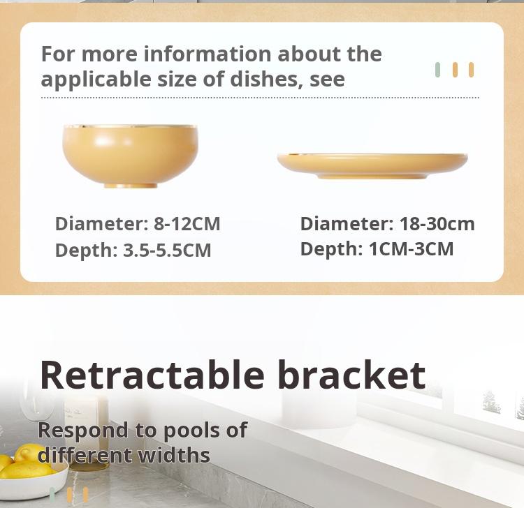 Expandable Kitchen Sink Drying Rack with Auto Drain – Adjustable Dish Rack for Countertop, Space Saving Utensil & Plate Organizer, Multi-Purpose Drying Rack for Dishes, Fruits & Kitchenware