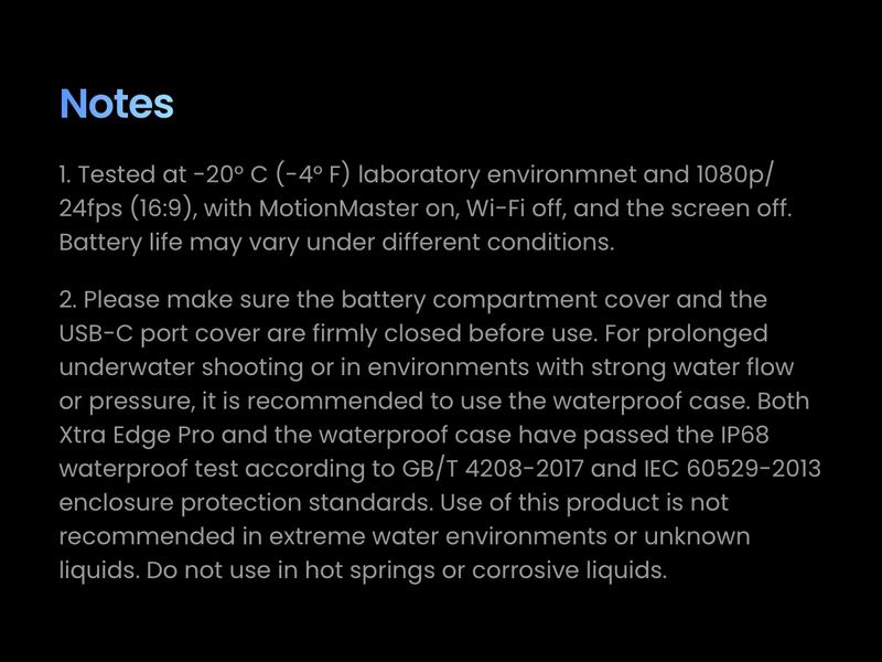 Xtra Edge Pro Action Camera, 4K Vlogging Camera with 1/1.3'' Sensor, 65ft Waterproof, Night View & Stabilization for Cycling, Diving, Sports Shooting