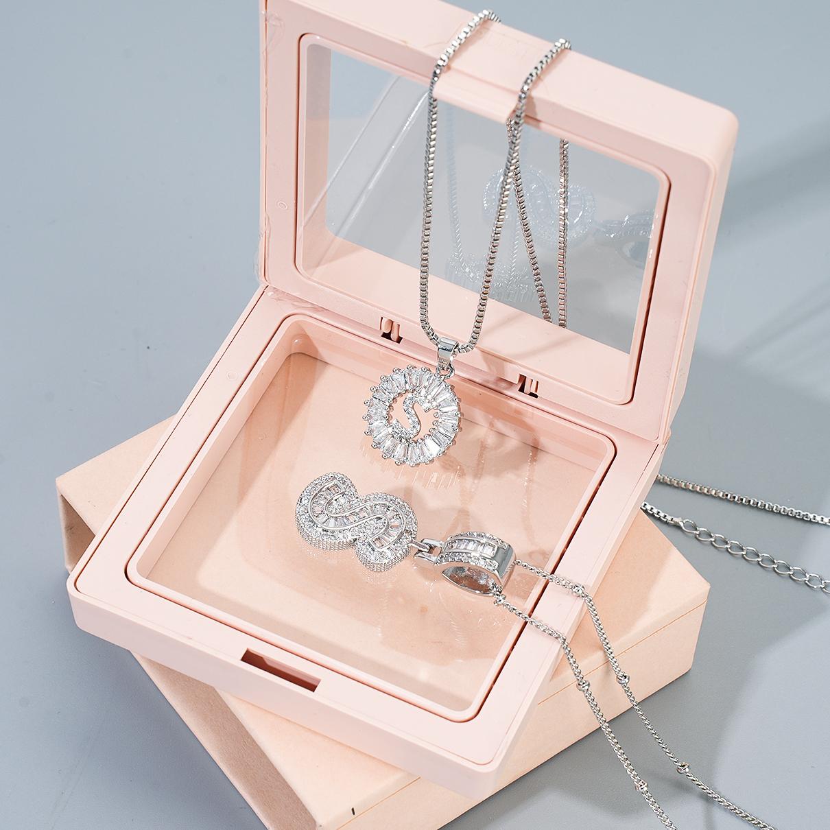 MEIITRUE Her Signature Jewelry 2 Pack Initial Letter Pendant Necklaces 14K Gold Plated Alphabet Necklaces with Adjustable 17''-19'' Chain for Women Mother's Day Jewelry Set