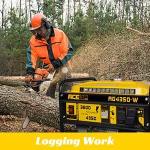 ACEUP ENERGY AG4350-W Portable Generator 4350W Gas Powered with Wheel Kit & Oil EPA & CARB Compliant 3600 Running Watts 7HP 208cc Engine