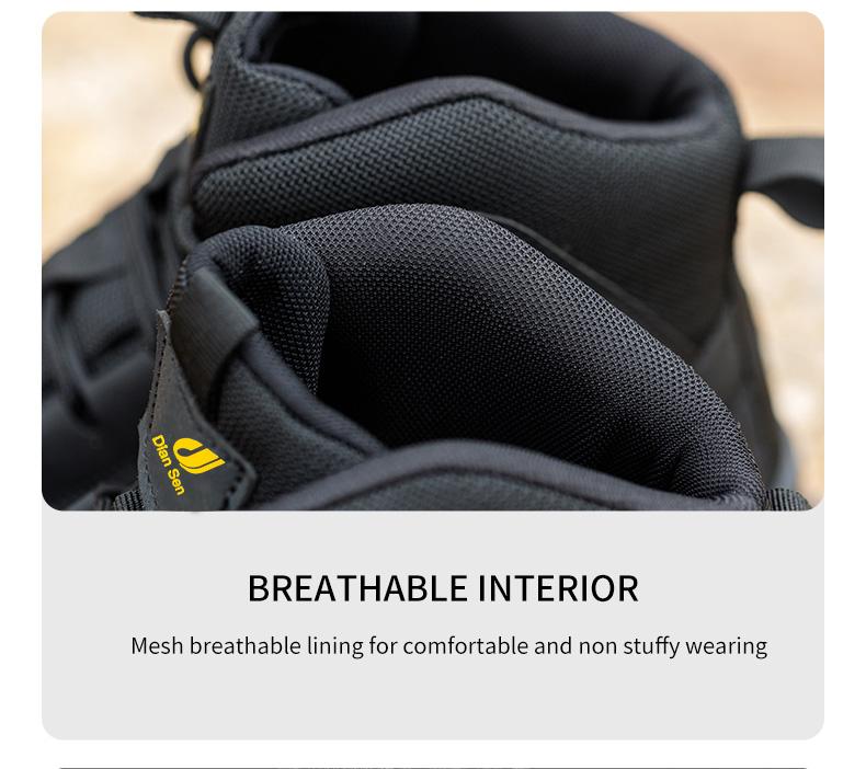 New Safety Boots Men Work Indestructible Shoes Sneakers Steel Toe Protective Boots Anti-smash Anti-puncture Work Safety Shoes Work as hiking Waterproof boots Construction Work Shoes