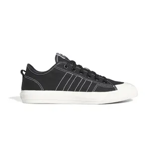 adidas Mens Nizza Rf Lace Up Sneakers Shoes Casual - Black
